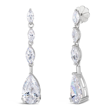 Elizabeth 16 Diamond White Earrings - Anna Zuckerman Luxury Earrings