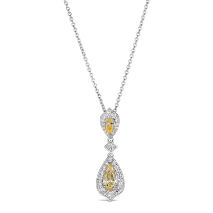 Elizabeth 23 Canary Yellow Necklace - Anna Zuckerman Luxury Necklaces