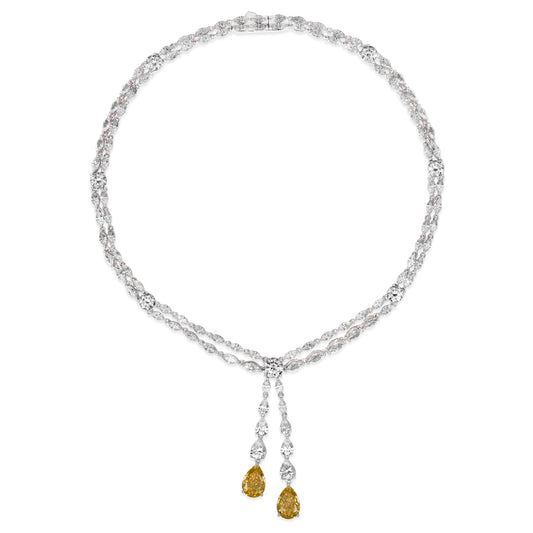Elizabeth 24 Canary Yellow Necklace - Anna Zuckerman Luxury Necklaces
