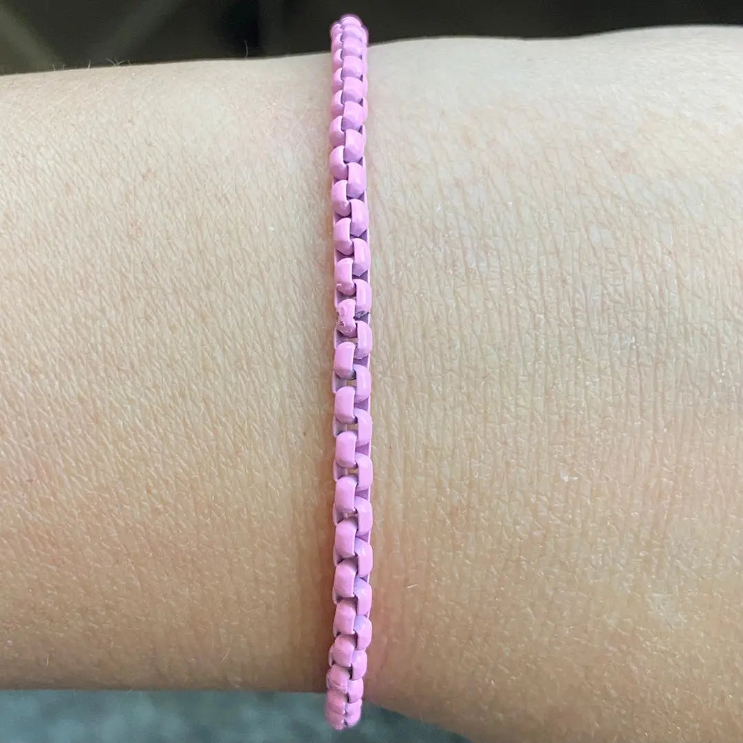 Enamel Link Chain Bracelet - Anna Zuckerman Bracelet