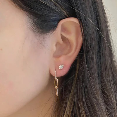 Olivia 68 Ppc E 5 LINK Earring - Anna Zuckerman Luxury