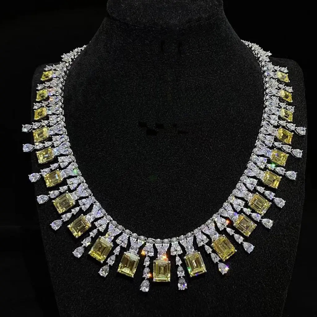Grace 28 Canary Yellow Necklace - Anna Zuckerman Luxury Necklaces