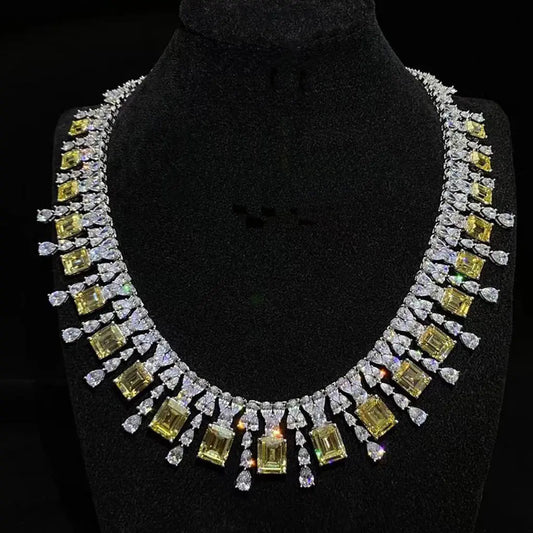 Grace 28 Canary Yellow Necklace - Anna Zuckerman Luxury Necklaces