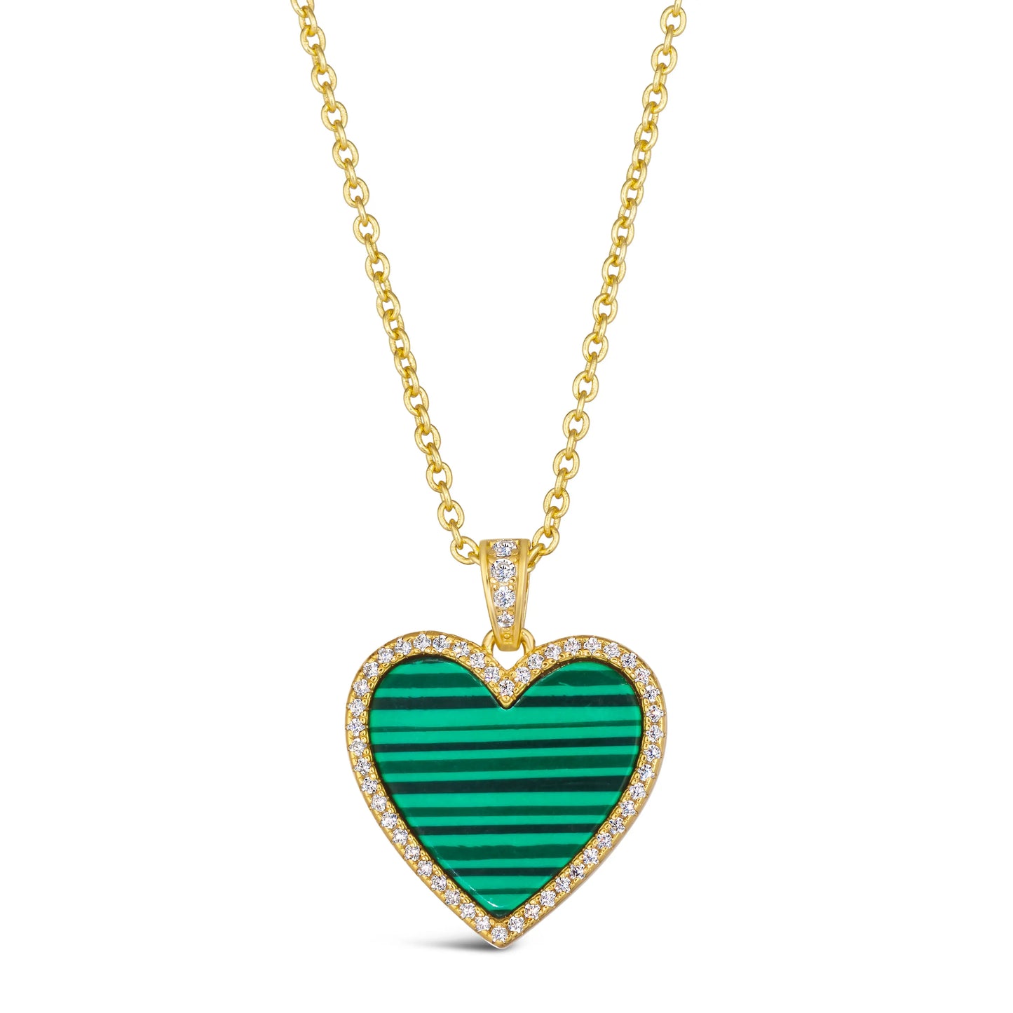 House of Cards 03 Malachite Necklace - Anna Zuckerman Luxury Necklaces