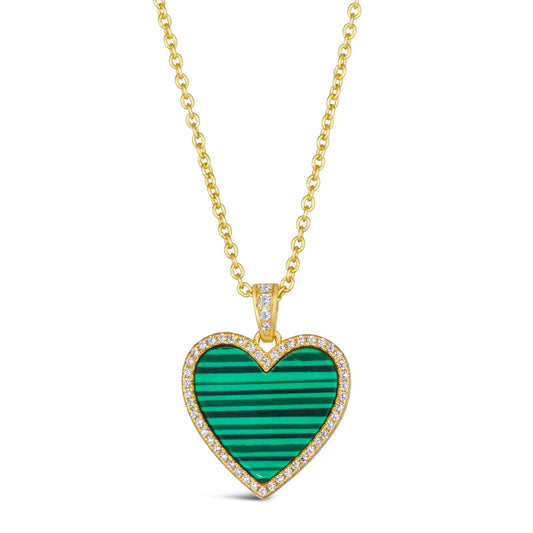 House of Cards 03 Malachite Necklace - Anna Zuckerman Luxury Necklaces