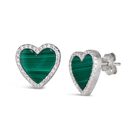 House of Cards 04 Malachite Earrings - Anna Zuckerman Luxury Earrings