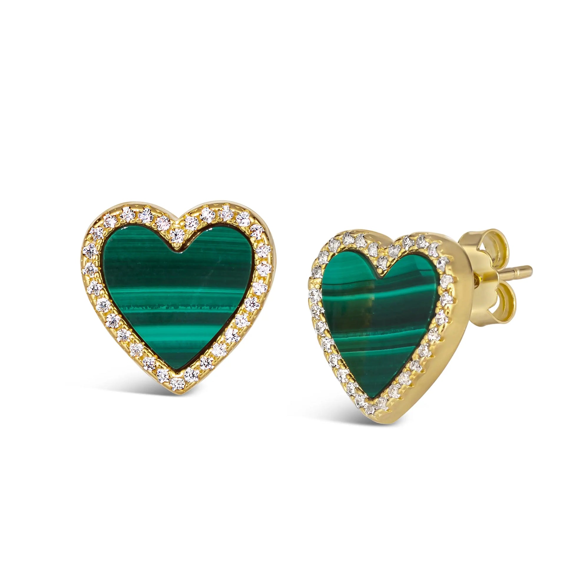 House of Cards 04 Malachite Earrings - Anna Zuckerman Luxury Earrings
