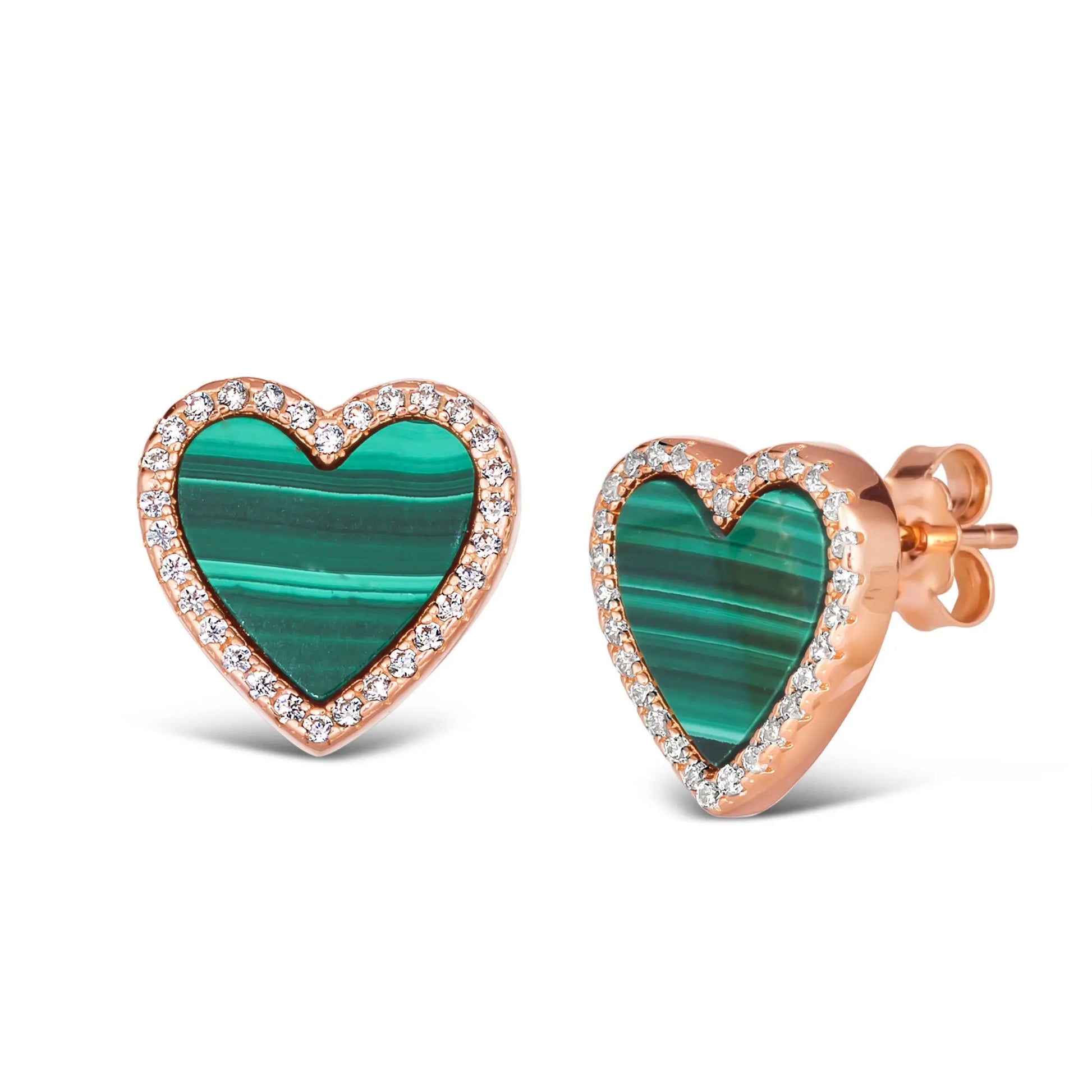 House of Cards 04 Malachite Earrings - Anna Zuckerman Luxury Earrings