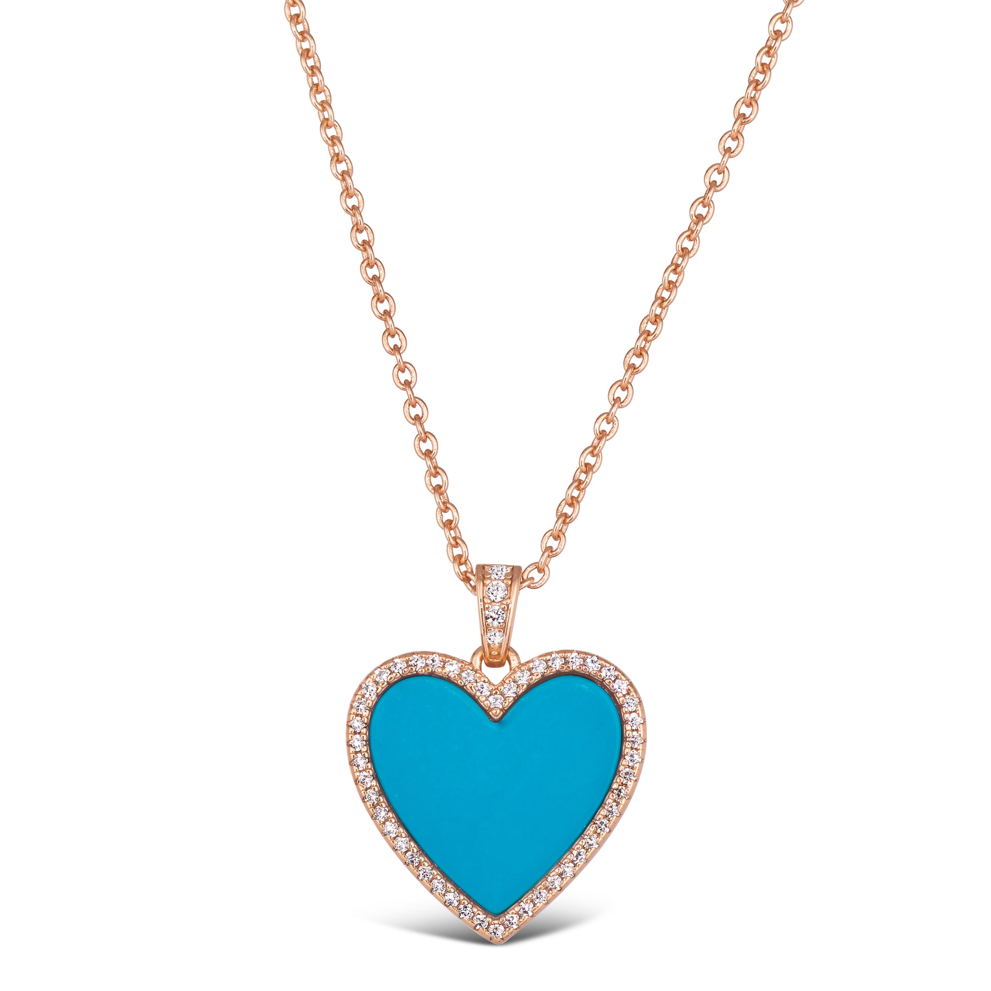 House of Cards 03 Blue Turquoise Necklace - Anna Zuckerman Luxury Necklaces