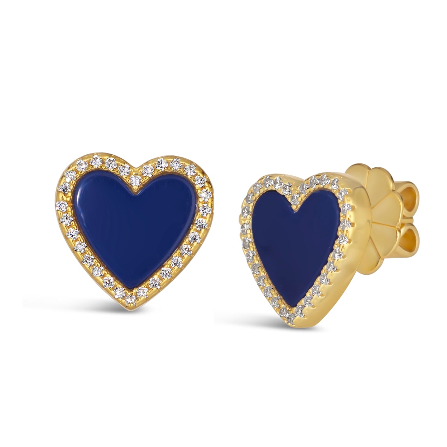 House of Cards 04 Lapis Lazuli Earrings - Anna Zuckerman Luxury Earrings