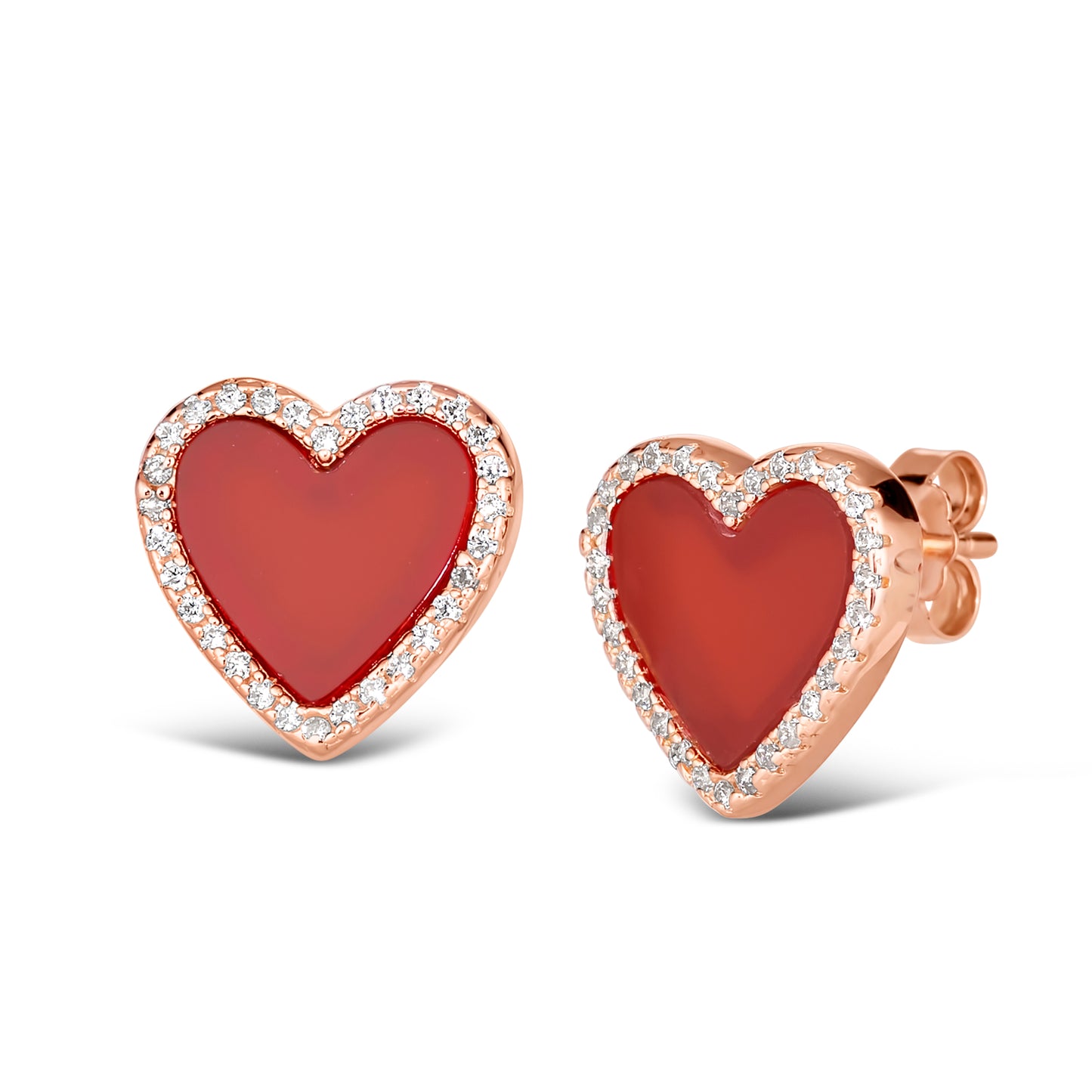 House of Cards 04 Cornelian Red Earrings - Anna Zuckerman Luxury Earrings