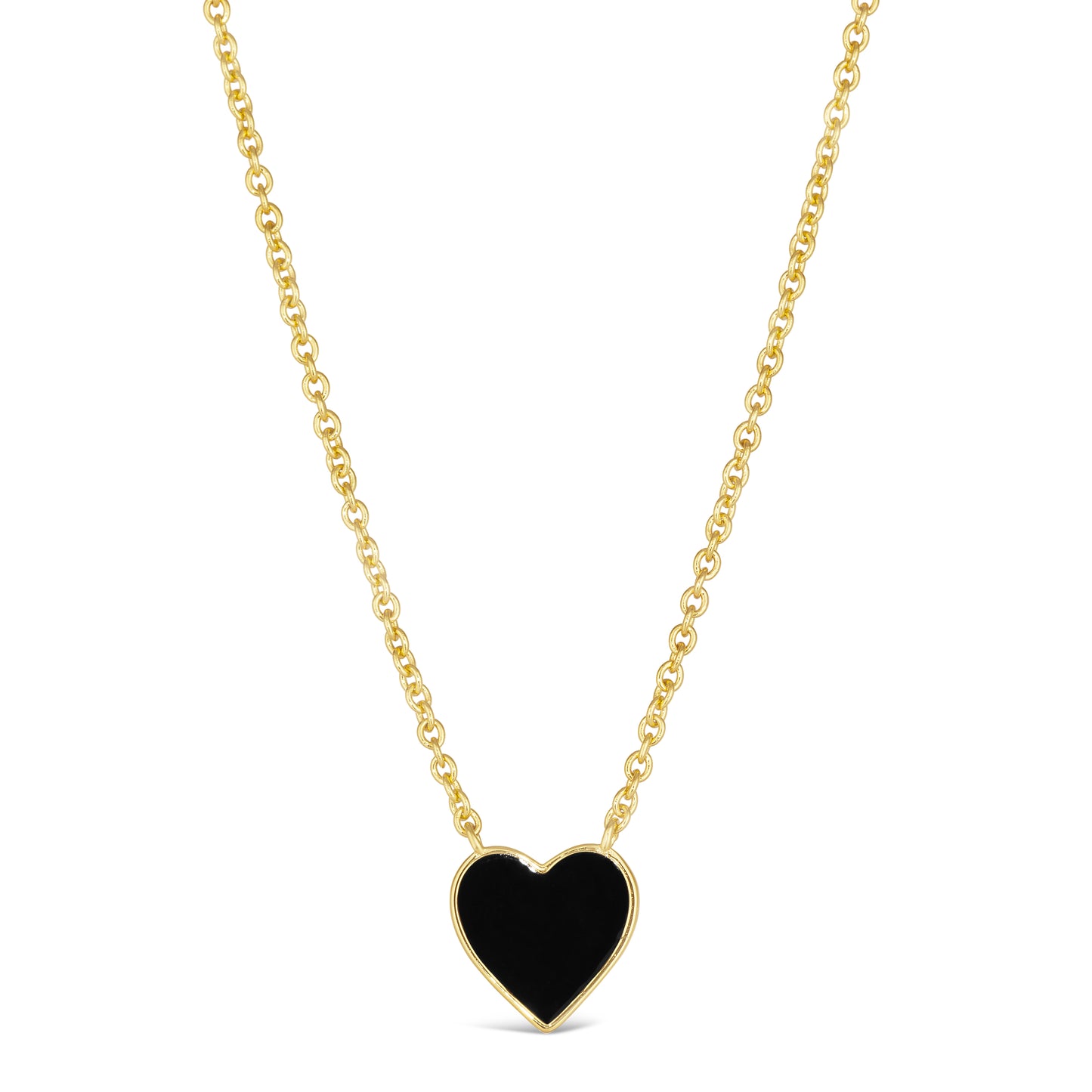 House of Cards 10 Enamel Heart Necklace - Anna Zuckerman Luxury Necklaces