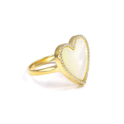 House of Cards Mother of Pearl Ring