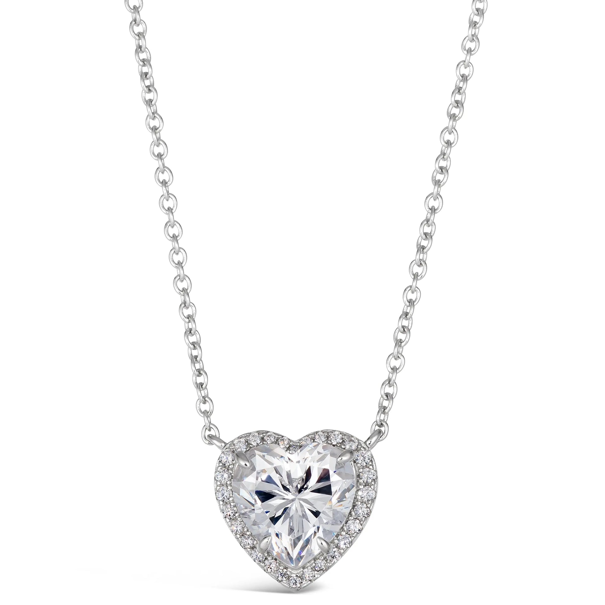 Kate 23 Med Heart Necklace - Anna Zuckerman Luxury Necklaces