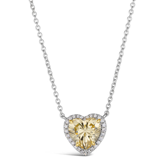 Kate 23 Med Heart Necklace - Anna Zuckerman Luxury Necklaces