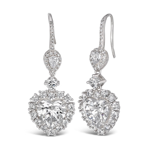 Kate 24 Heart Earring - Anna Zuckerman Luxury Earrings