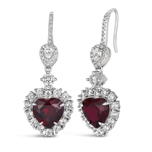 Kate 24 Heart Earring - Anna Zuckerman Luxury Earrings