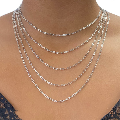Kate 18 SM Paperclip 14" - Anna Zuckerman Luxury Necklaces