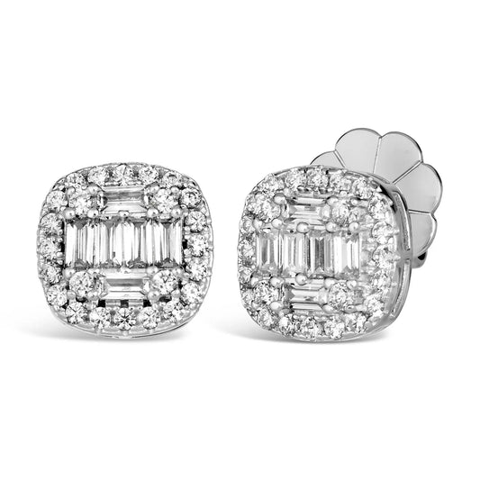 Kendra Baguette Studs - Anna Zuckerman
