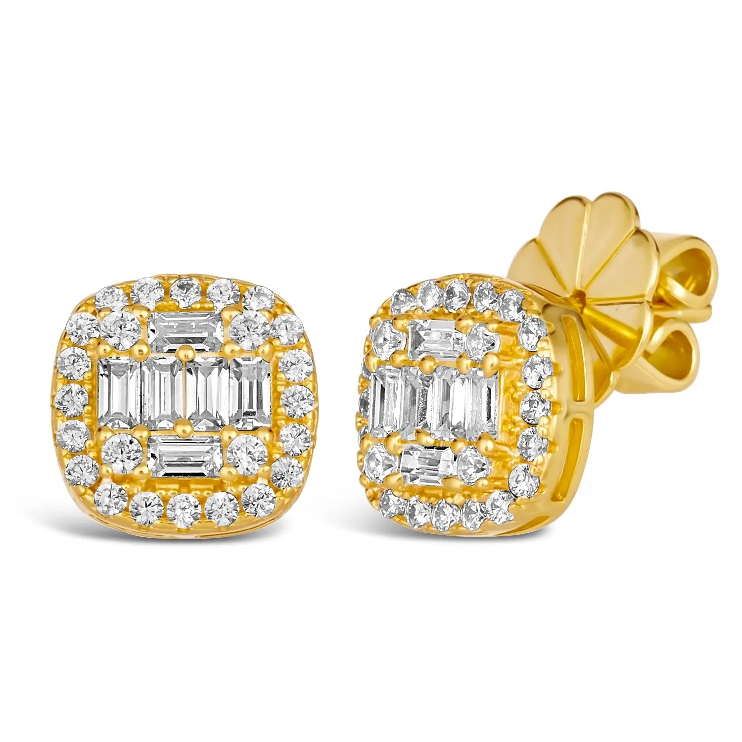 Kendra Baguette Studs - Anna Zuckerman