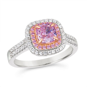 Lucia Brilliante Ring in Argyle Pink - Anna Zuckerman