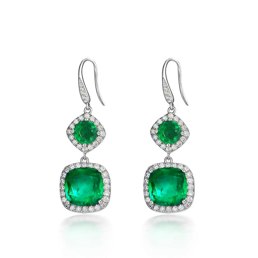 Arabella 22 Jade Green Earrings - Anna Zuckerman Luxury Earrings