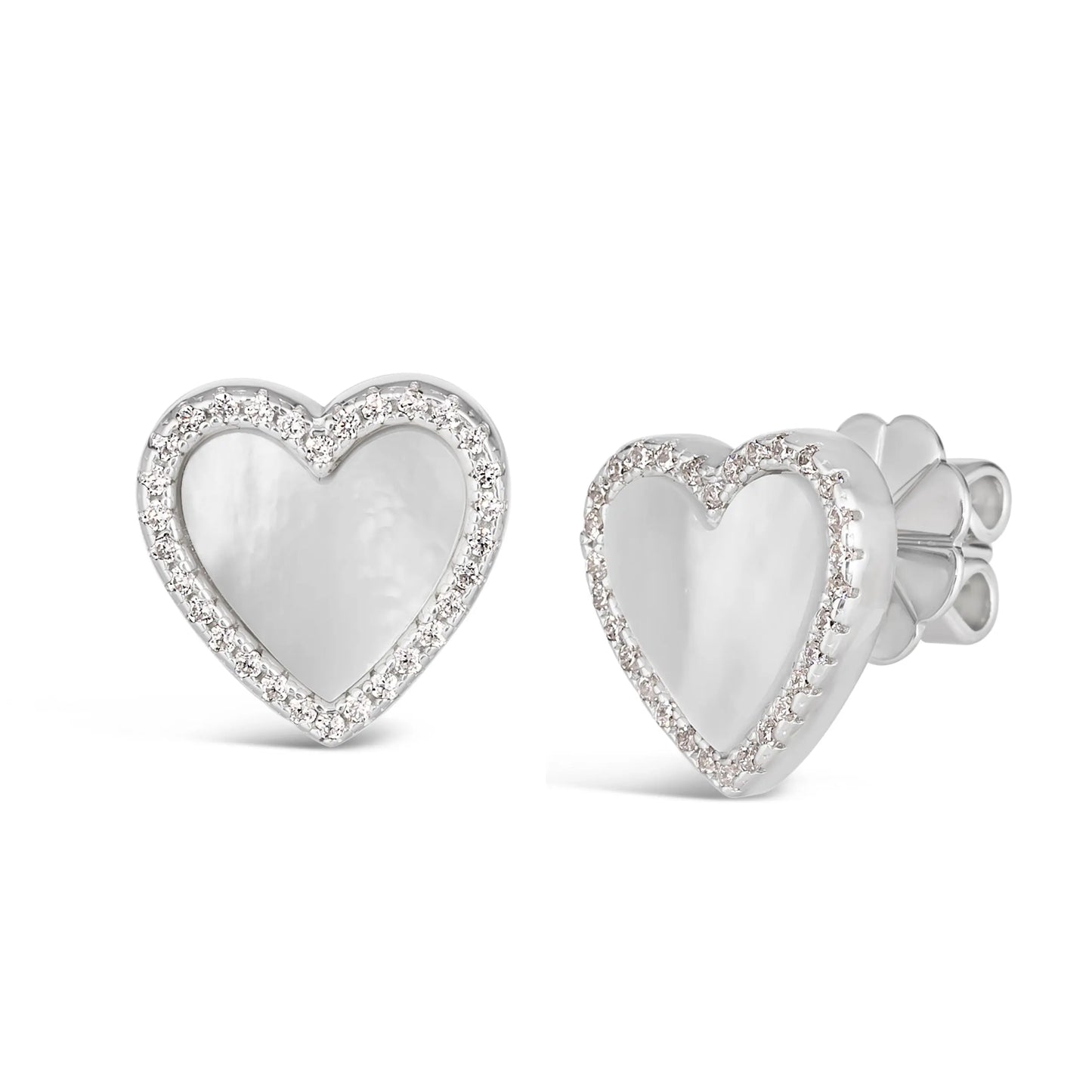 House of Cards 04 Mother of Pearl Earrings - Anna Zuckerman Luxury Earrings