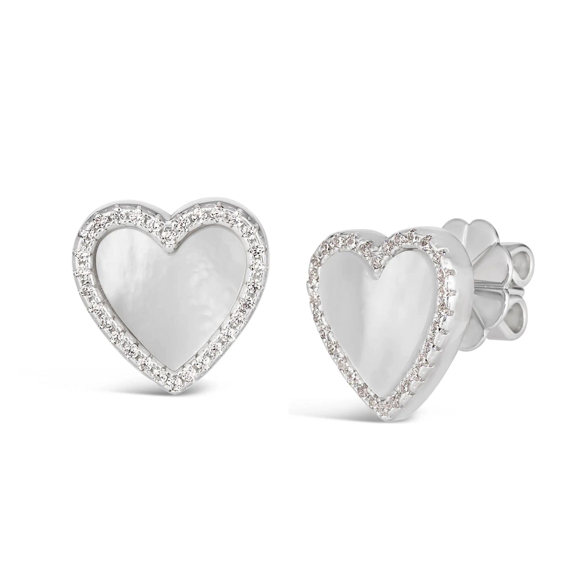 House of Cards 04 Mother of Pearl Earrings - Anna Zuckerman Luxury Earrings