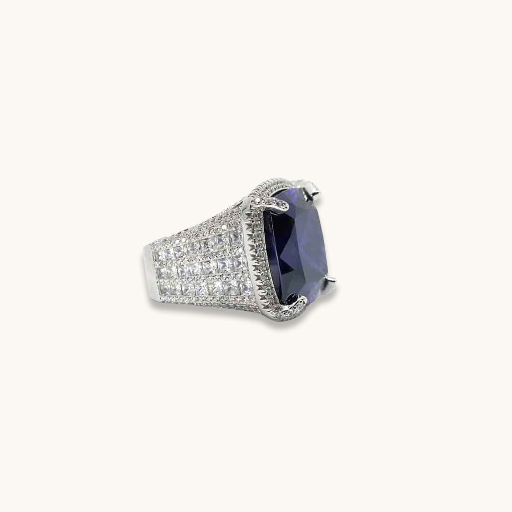 Olivia 42 Ring Sapphire Blue - Anna Zuckerman Luxury Rings