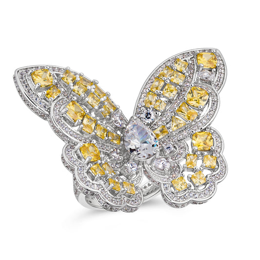 Olivia 02 Butterfly Ring - Anna Zuckerman Luxury Rings