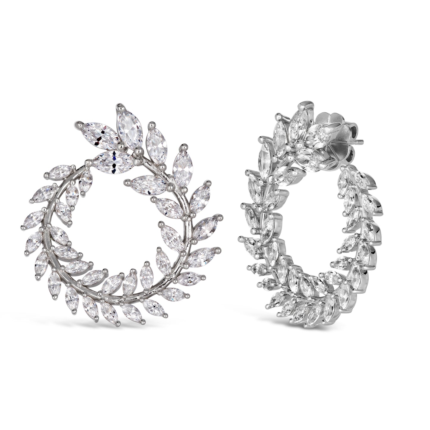Olivia 15 Earrings Diamond White - Anna Zuckerman Luxury Earrings