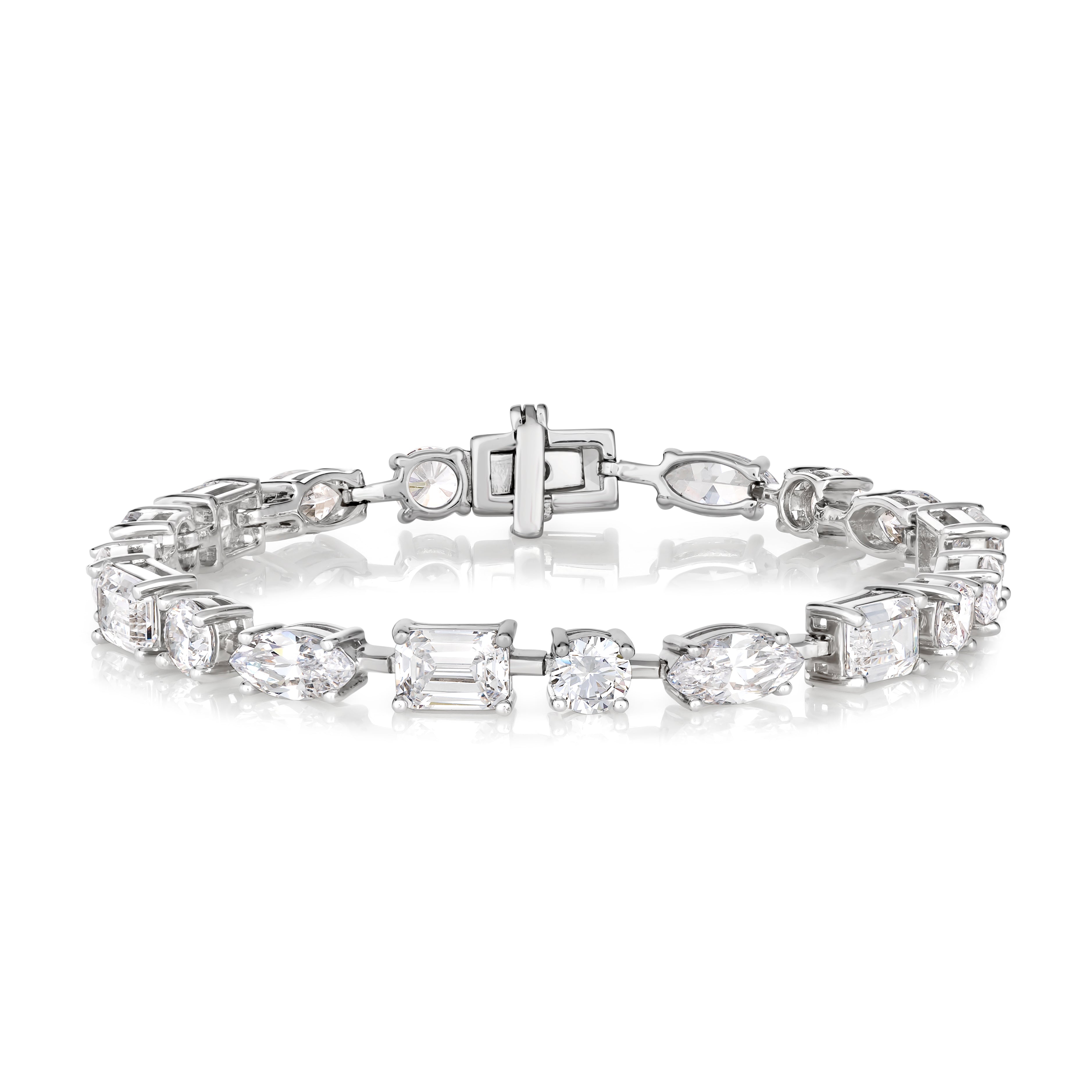 8ct tw NewBorn Lab Created Diamond Tennis Bracelet in 14K White Gold  TTGW06184 - Ramsey's Diamond Jewelers