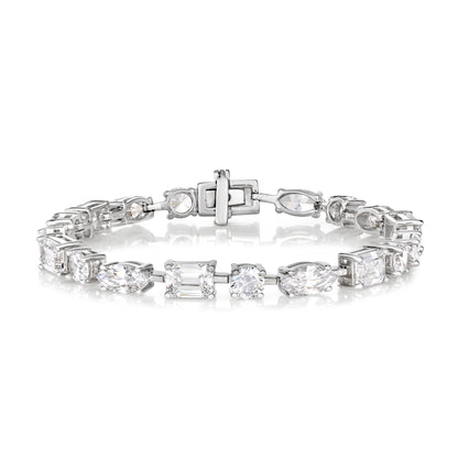 Le Petite 8 Carat Multishaped Diamond Crystalline Bracelet