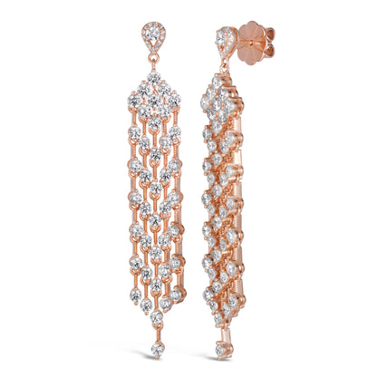 Olivia 33 Earrings Diamond White - Anna Zuckerman Luxury Earrings