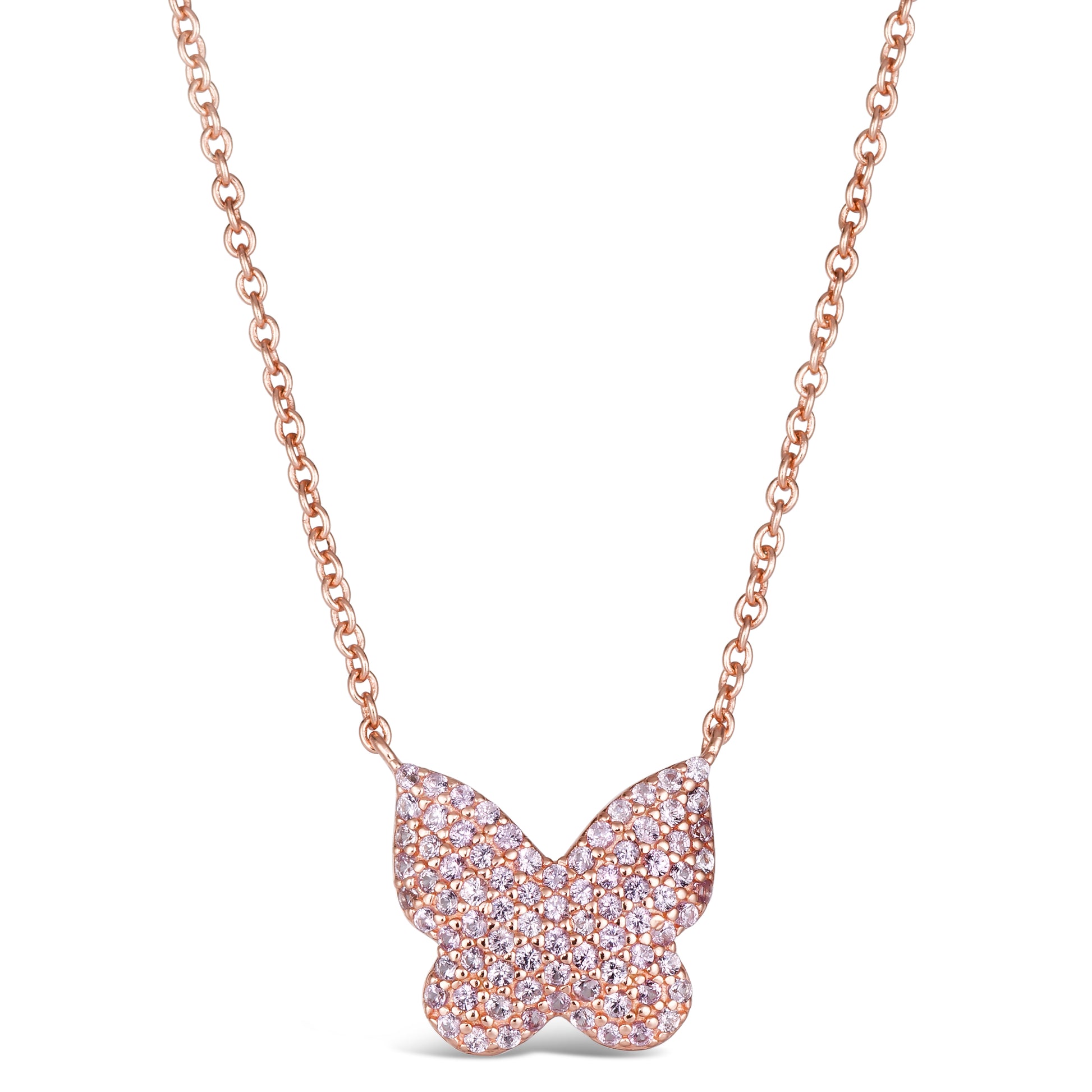 Olivia 77 Necklace Argyle Pink Rose - Anna Zuckerman Luxury Necklaces