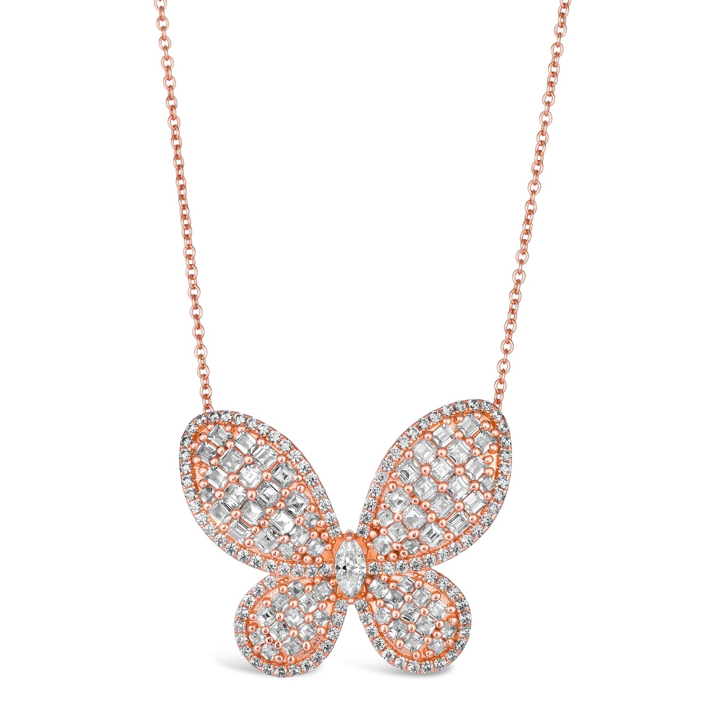 Olivia 80 Large Butterfly Necklace