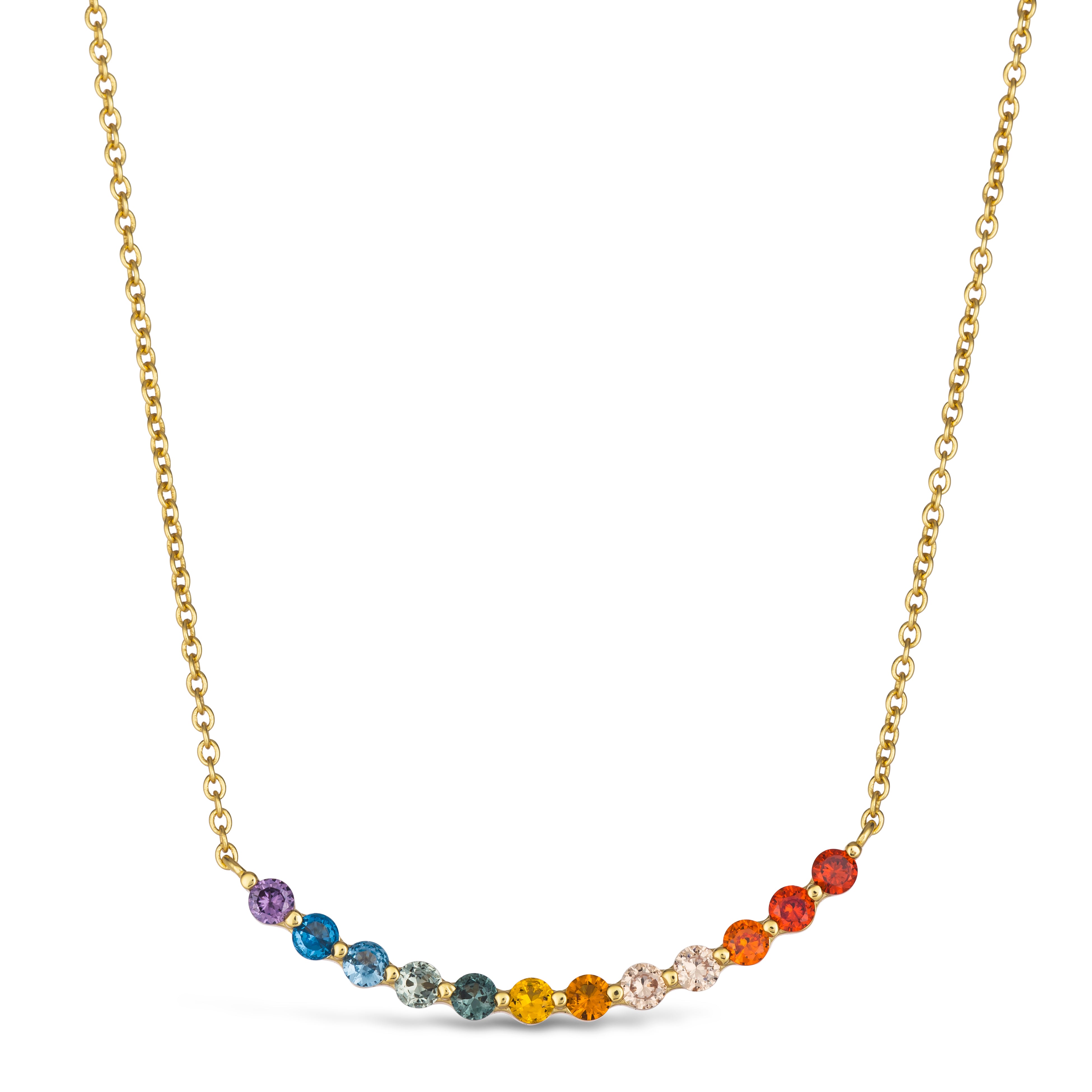 Omni 19 Necklace Yellow Gold – Anna Zuckerman