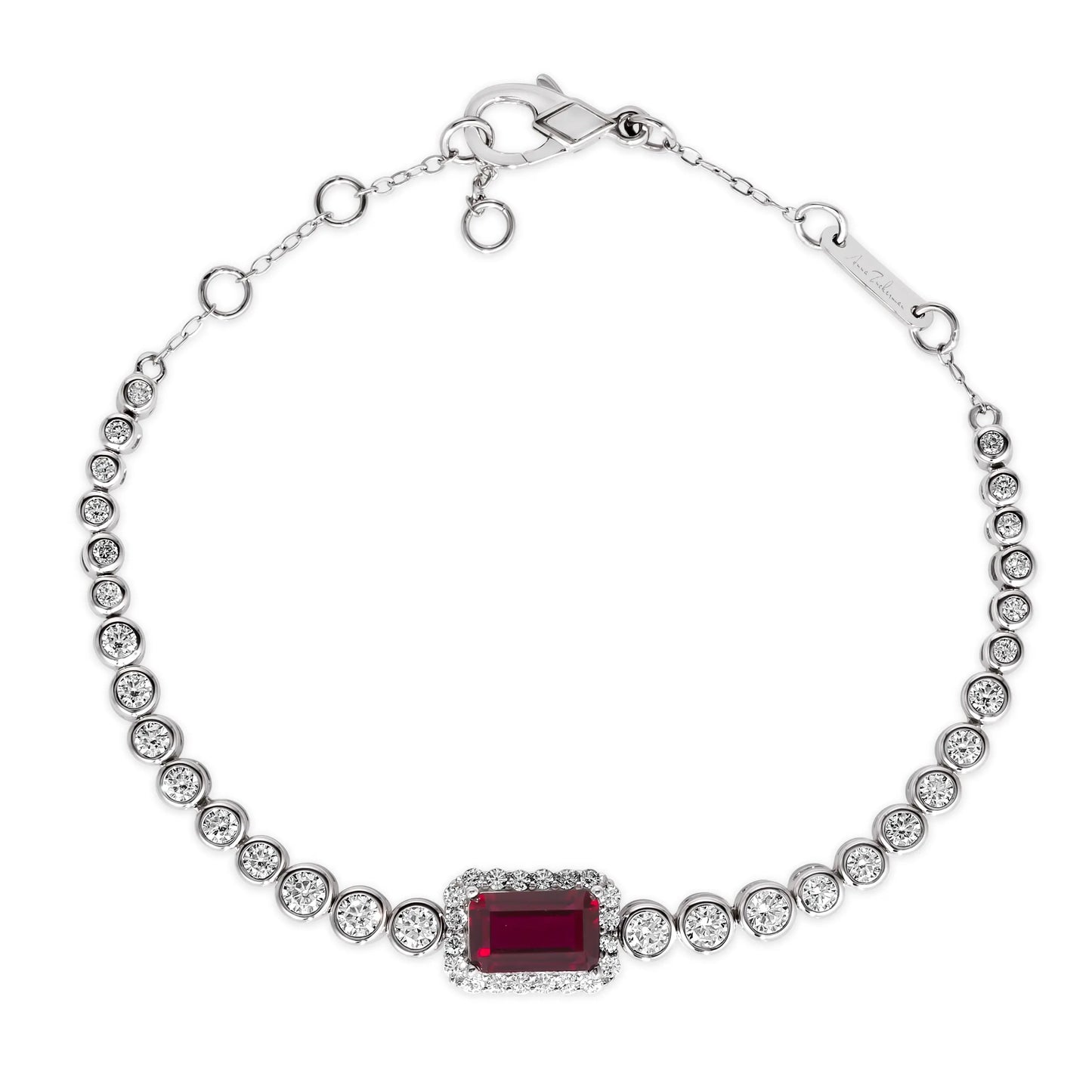 Anastasia 36 Emerald Cut Bracelet - Anna Zuckerman Luxury Bracelets