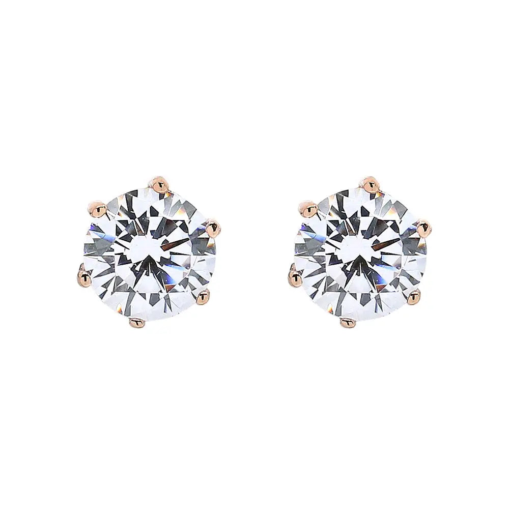 Anastasia 19 Stud Earrings .25 .50 1 Carat - Anna Zuckerman Luxury Earrings