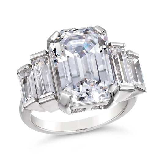 Princess Grace Emerald Cut Ring - Anna Zuckerman Rings