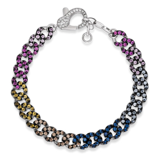 Omni 17 Bracelet Cuban Multi-Color - Anna Zuckerman Luxury Bracelets