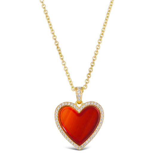 House of Cards 03 Cornelian Red Necklace - Anna Zuckerman Luxury Necklaces