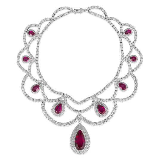 Royal Goddess Ruby Necklace - Anna Zuckerman