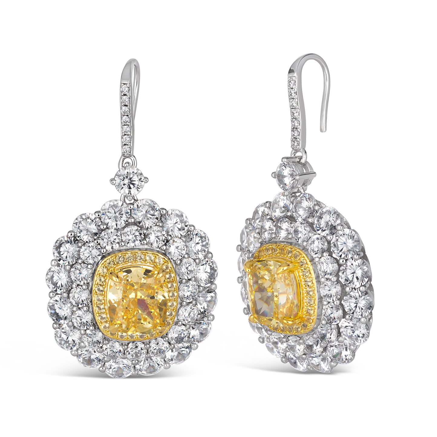 Royal 10 Earrings Canary Yellow - Anna Zuckerman Luxury Earrings