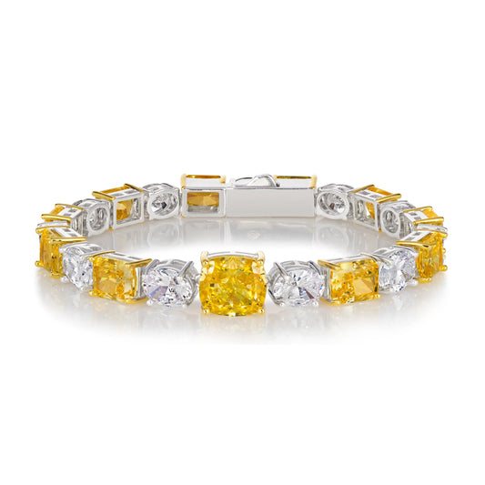 Diana 41 Canary Yellow 7.5" Bracelet - Anna Zuckerman Luxury Bracelets