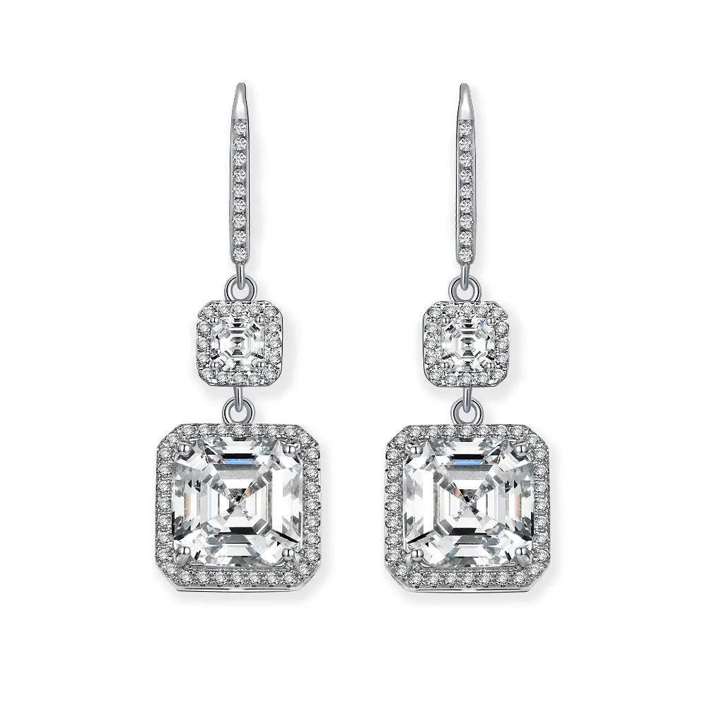 Arabella 06 Diamond White Earrings - Anna Zuckerman Luxury Earrings