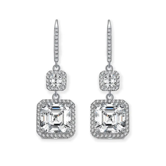 Arabella 06 Diamond White Earrings - Anna Zuckerman Luxury Earrings