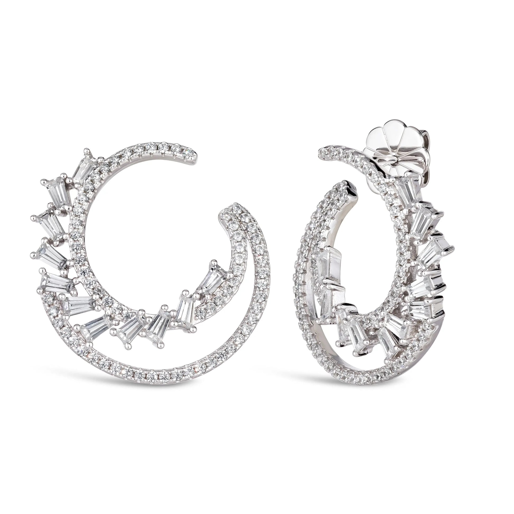 Olivia 29 Earrings Diamond White - Anna Zuckerman Luxury Earrings