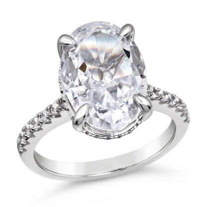 Skinny 5 Carat Oval Solitaire Ring