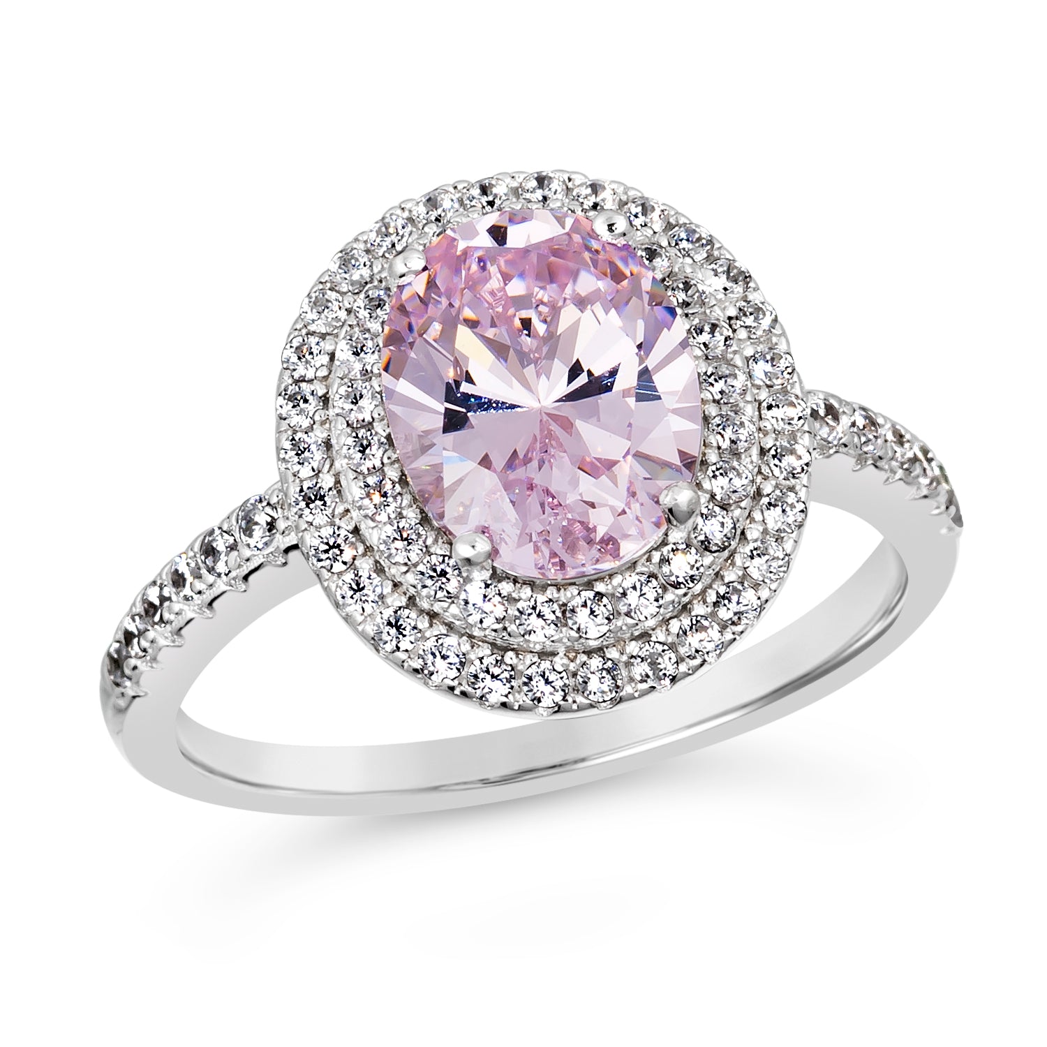 Victoria 54 Ring Argyle Pink - Anna Zuckerman Luxury Rings
